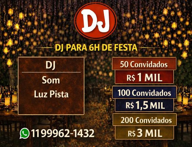tabela de preço de dj em São Paulo 6h festa - Padoma Eventos
