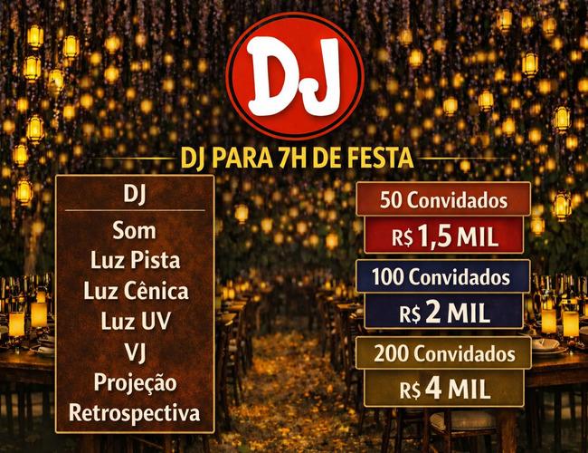 tabela de preço de dj em São Paulo 7h de festa - Padoma Eventos